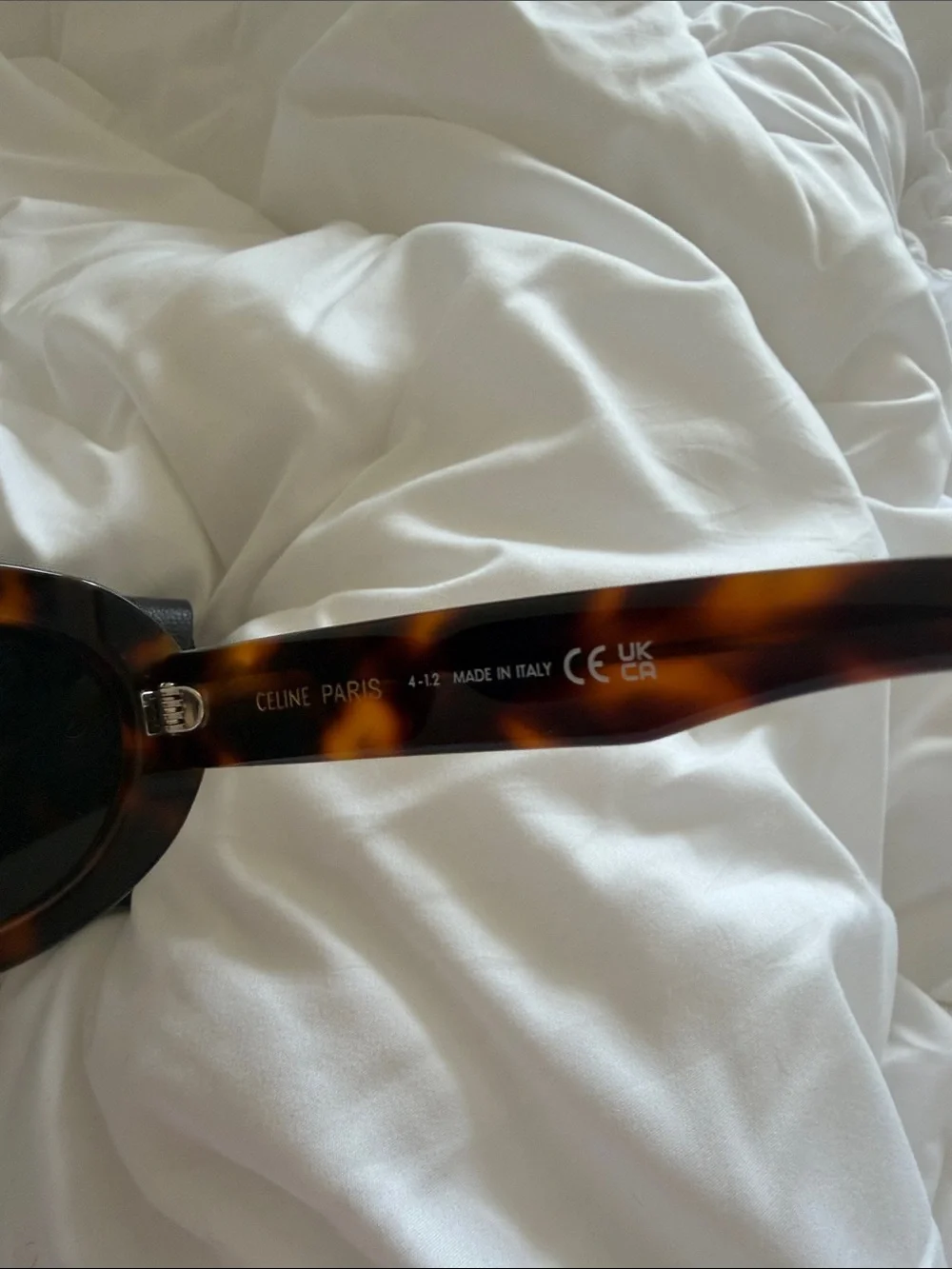 Celine Tortoiseshell Sunglasses with Gold Double-C Logo
